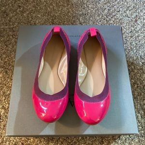 Banana Republic, Fuchsia patent leather Ballet flats, Size 7
